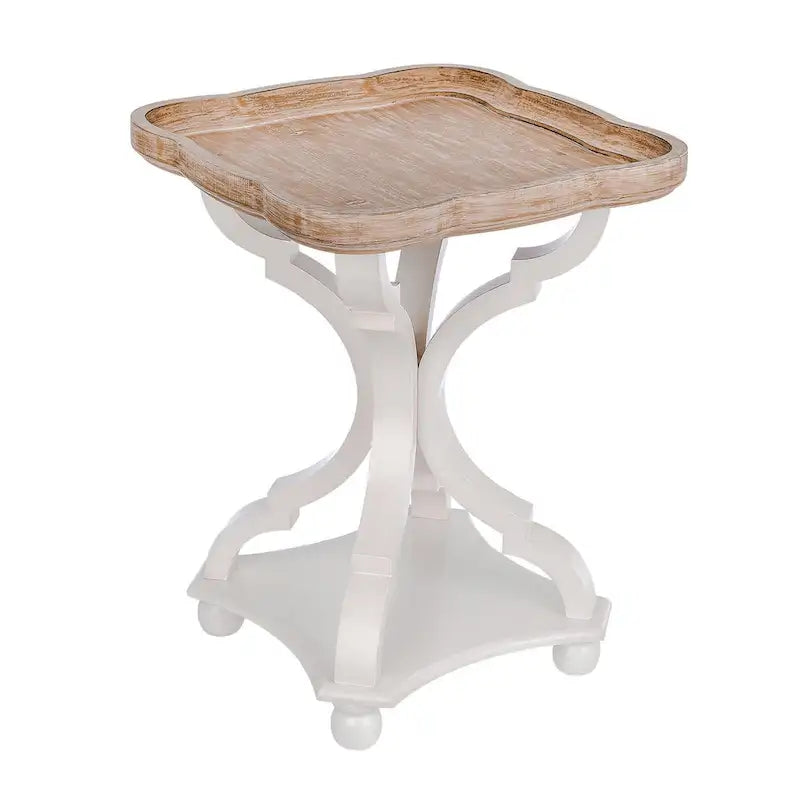 Table d'appoint plateau style maison de campagne