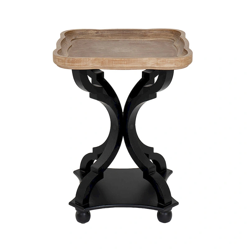 Table d'appoint plateau style maison de campagne