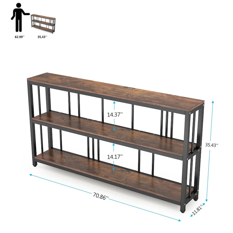 Console étroite et longue de 70,9 pouces