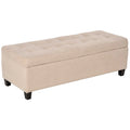 Banc de rangement, banc de bout de lit, coffre de rangement pour linge