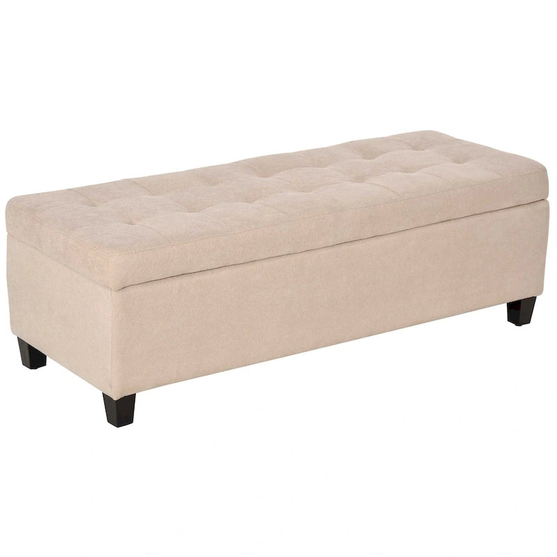 Banc de rangement, banc de bout de lit, coffre de rangement pour linge