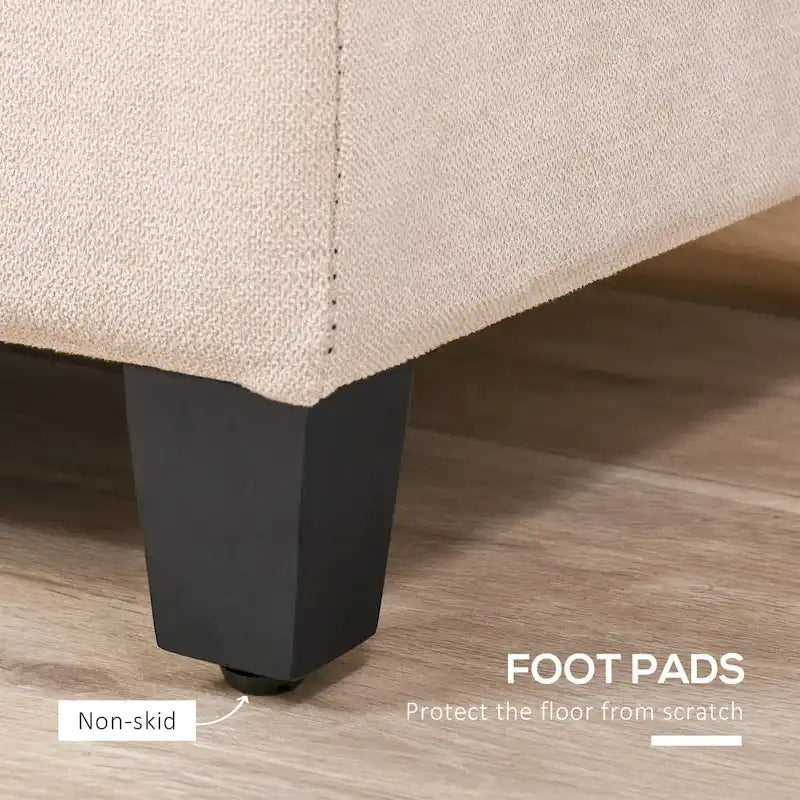 Banc de rangement, banc de bout de lit, coffre de rangement pour linge
