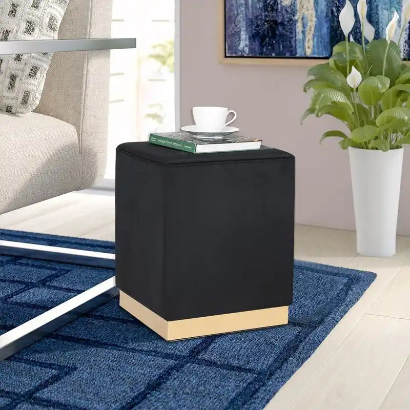 Repose-pieds/tabouret de coiffeuse garni d'or