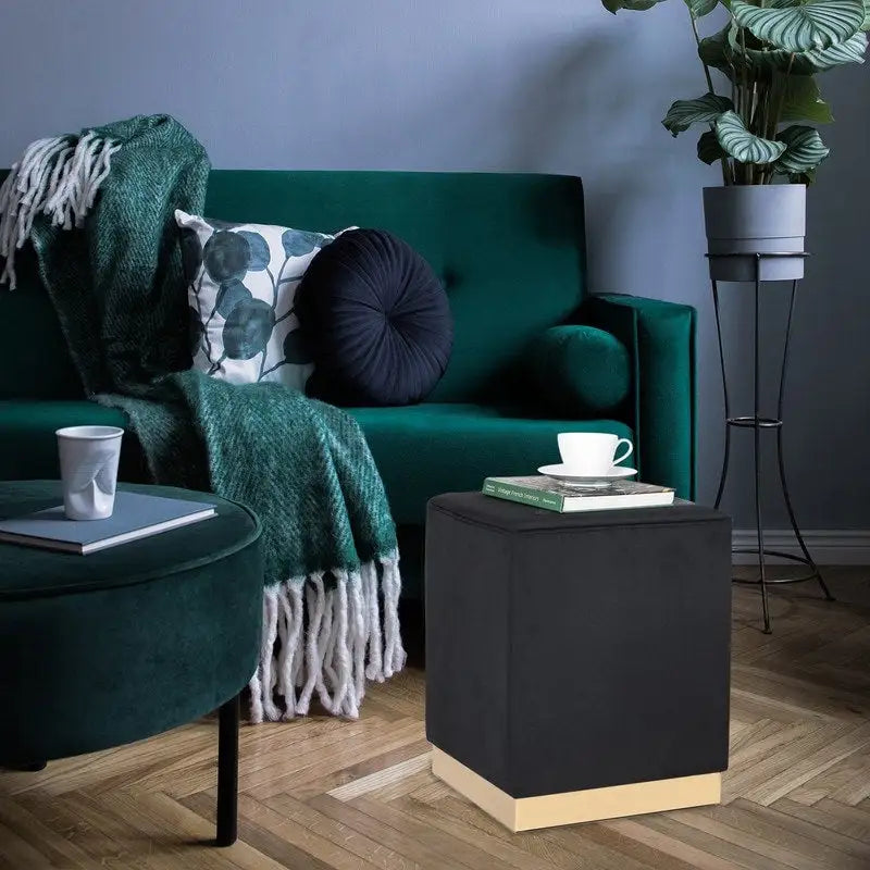 Repose-pieds/tabouret de coiffeuse garni d'or