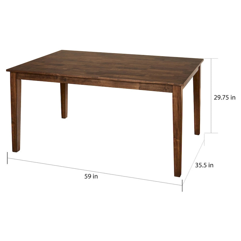 Table de salle à manger moderne de style campagnard