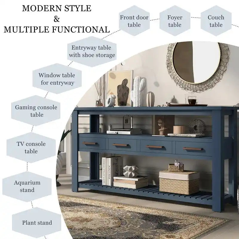 Table basse en bois style ferme
