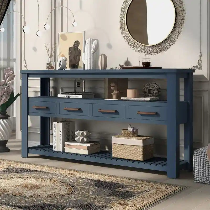 Table basse en bois style ferme