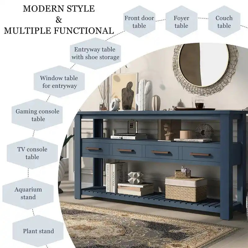 Table basse en bois style ferme