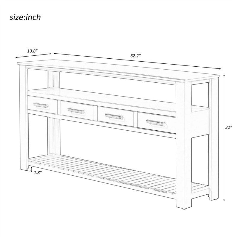 Table basse en bois style ferme