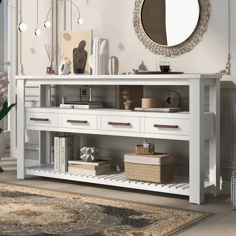 Table basse en bois style ferme