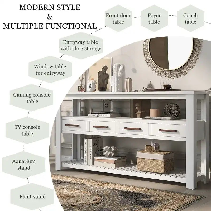 Table basse en bois style ferme