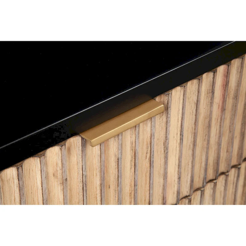 Table de chevet en bois à deux tiroirs