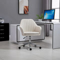 Chaise de bureau mi-dossier avec dossier texturé et roulettes pivotantes