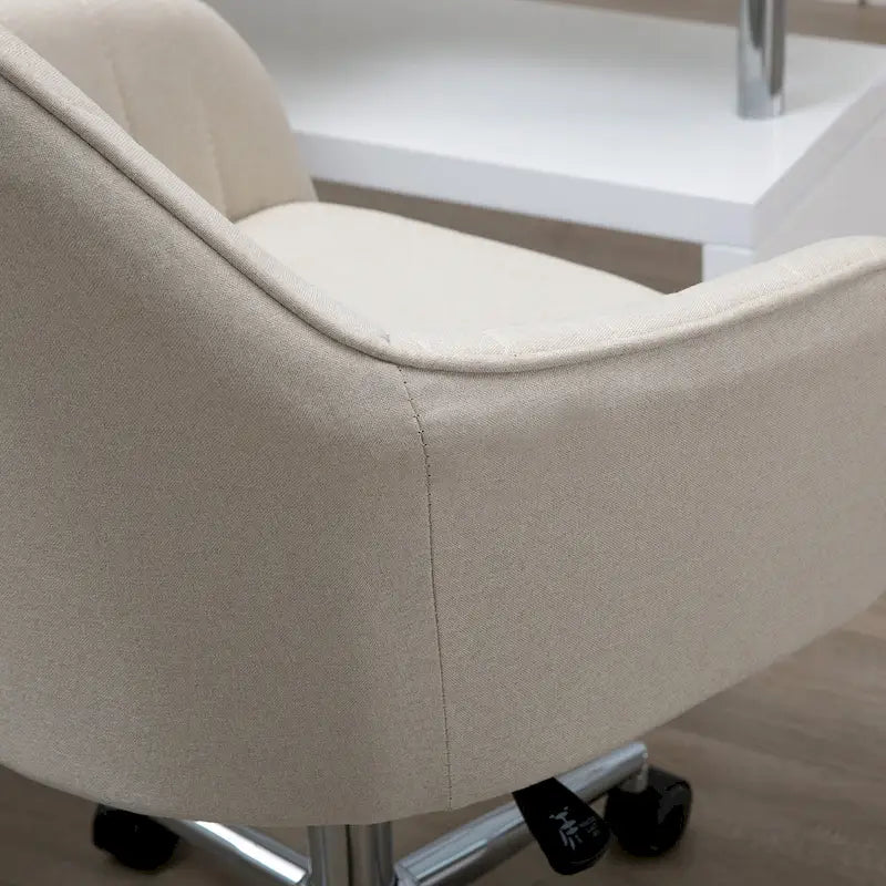 Chaise de bureau mi-dossier avec dossier texturé et roulettes pivotantes