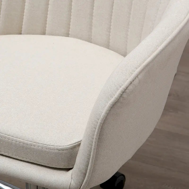 Chaise de bureau mi-dossier avec dossier texturé et roulettes pivotantes