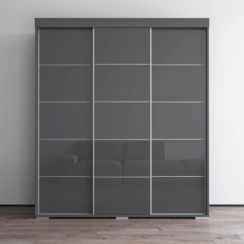 Armoire moderne brillante de 71 pouces