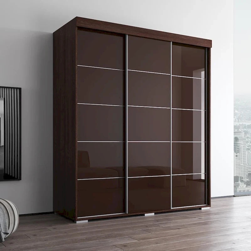 Armoire moderne brillante de 71 pouces