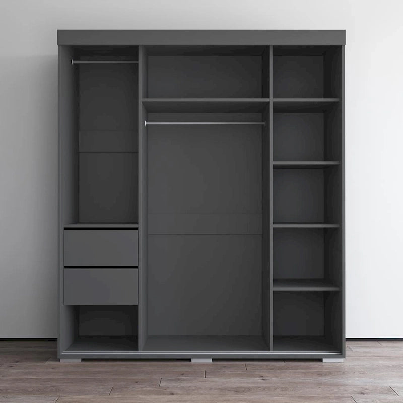 Armoire moderne brillante de 71 pouces