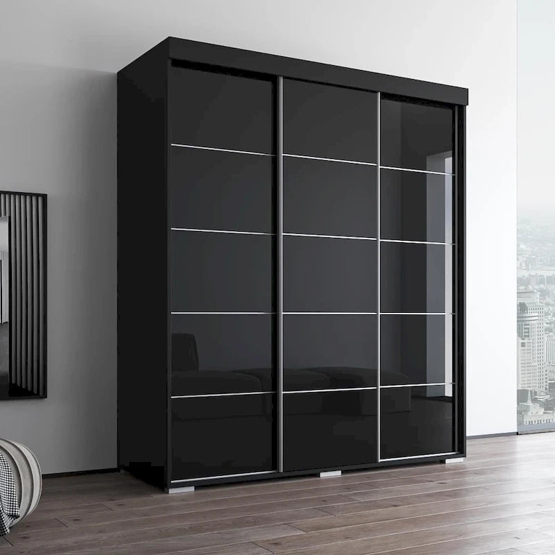 Armoire moderne brillante de 71 pouces