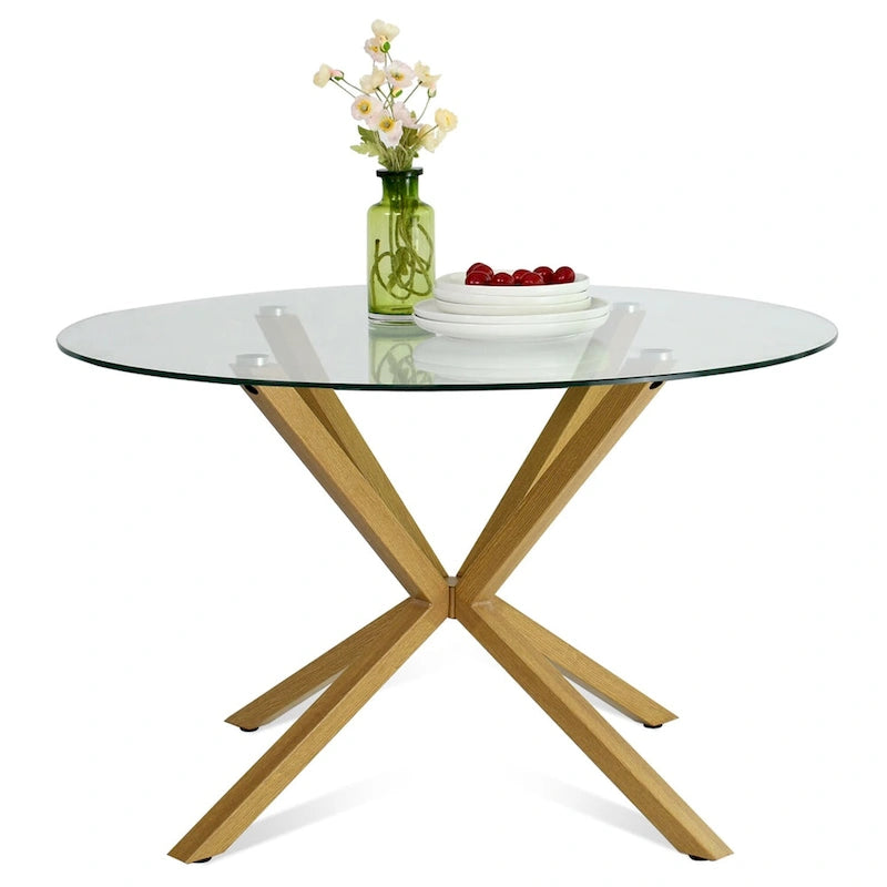 Table à manger en verre ronde 39