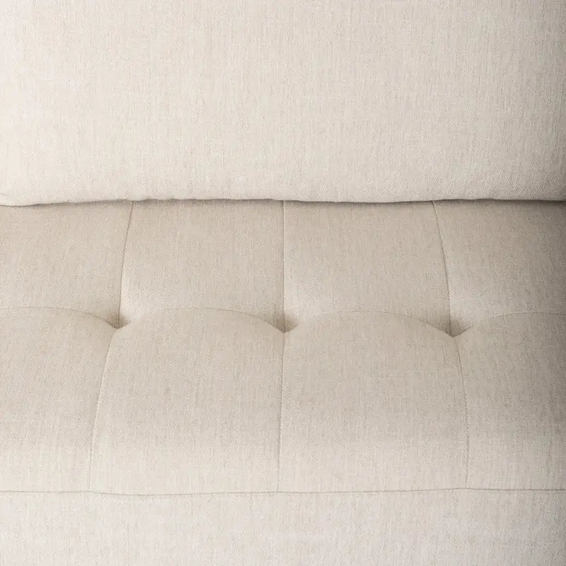 Canapé en tissu couleur crème