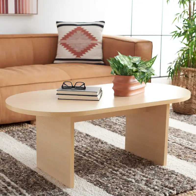 Table basse ovale moderne