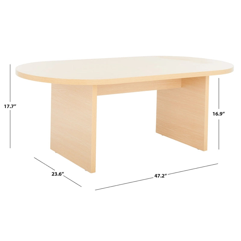 Table basse ovale moderne