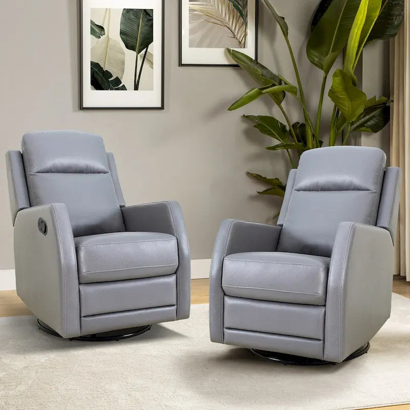Fauteuil inclinable pivotant rembourré