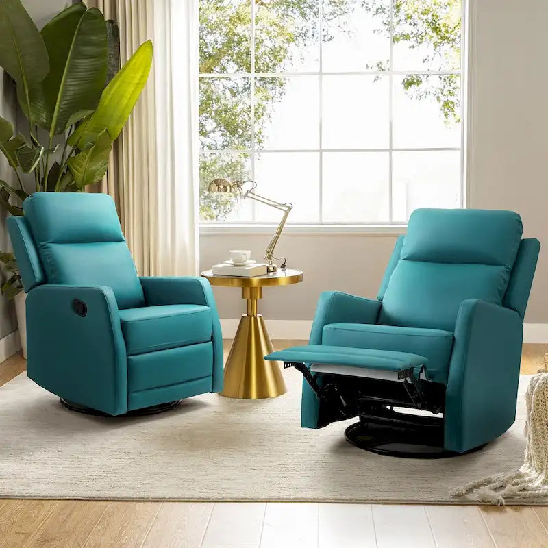 Fauteuil inclinable pivotant rembourré