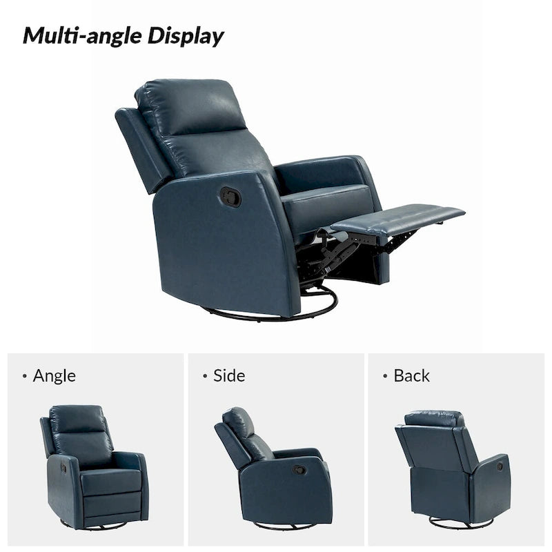 Fauteuil inclinable pivotant rembourré