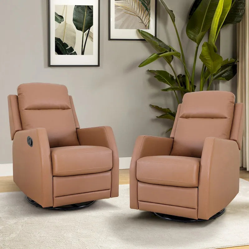 Fauteuil inclinable pivotant rembourré