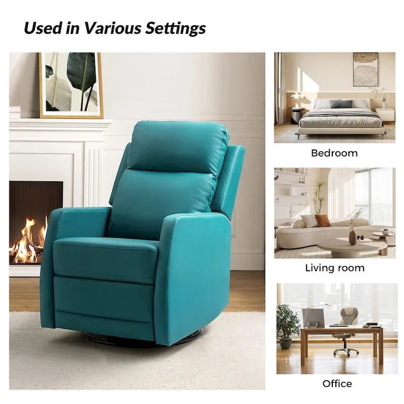 Fauteuil inclinable pivotant rembourré