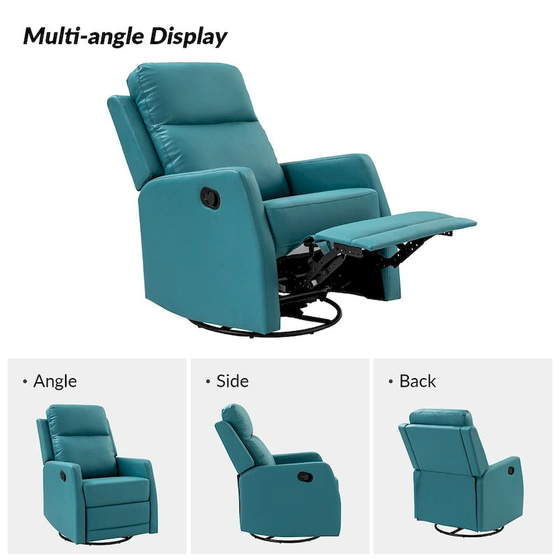 Fauteuil inclinable pivotant rembourré