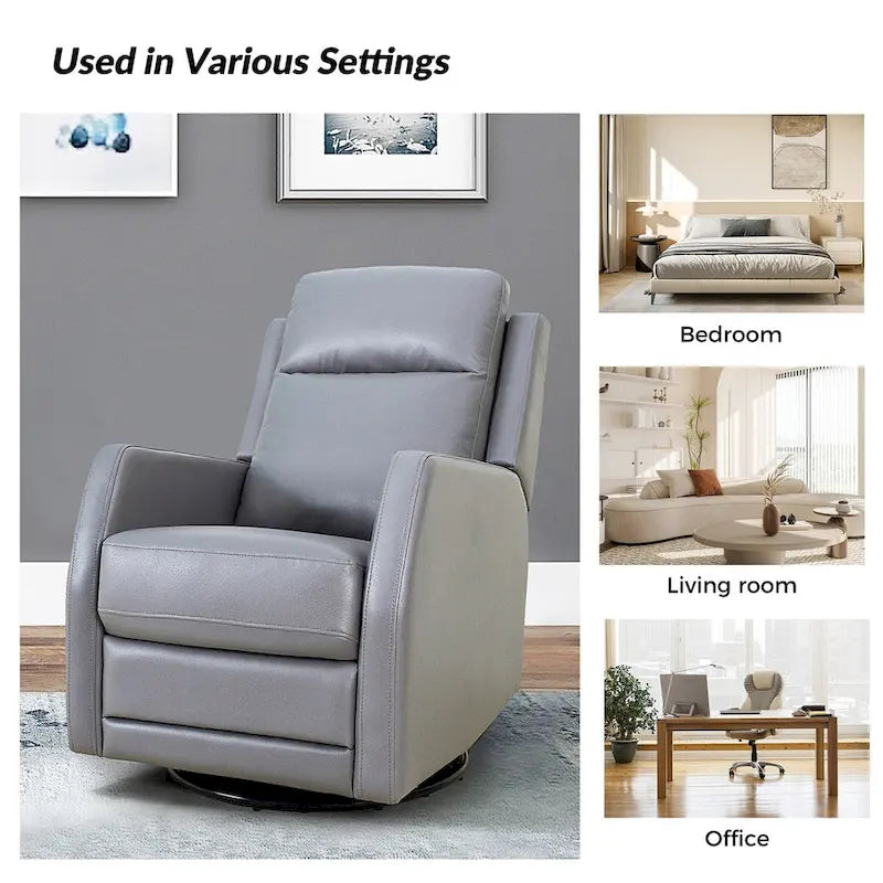 Fauteuil inclinable pivotant rembourré