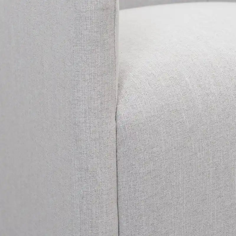 Chaise de salle à manger à roulettes, rembourrée de tissu haute performance