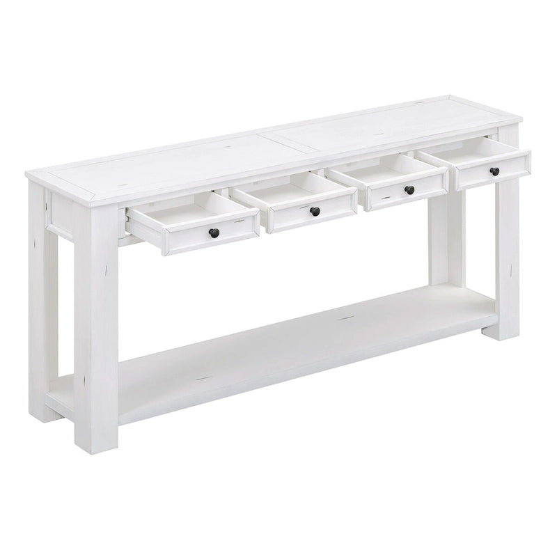 Console/table d'appoint pour entrée avec tiroirs de rangement et étagères inférieures