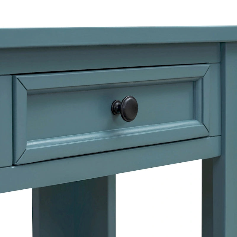 Console/table d'appoint pour entrée avec tiroirs de rangement et étagères inférieures