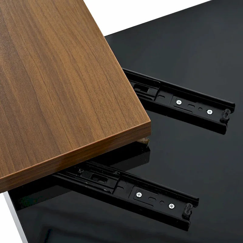 Table basse carrée moderne en bois avec plateau amovible