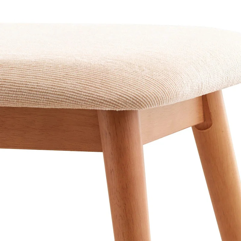 Tabouret de salle à manger capitonné de style moderne en forme de cône