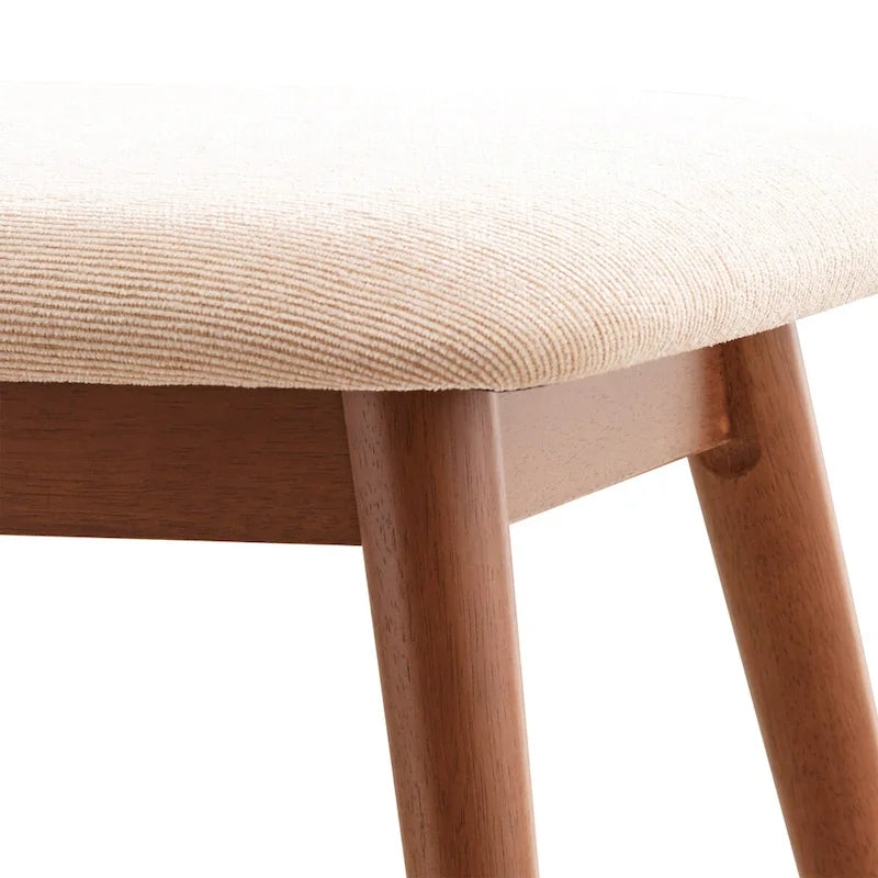 Tabouret de salle à manger capitonné de style moderne en forme de cône