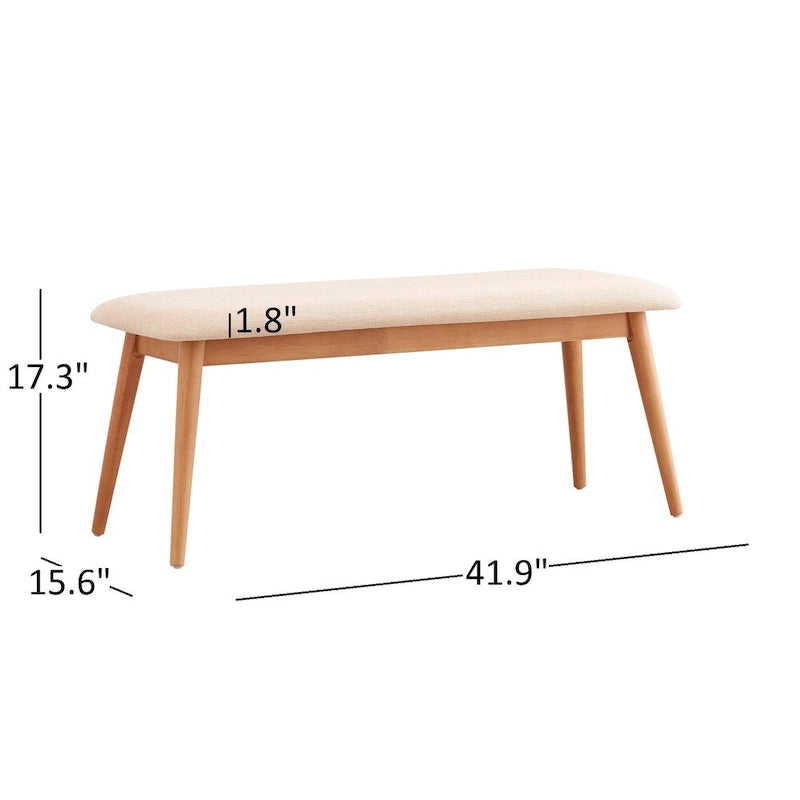 Tabouret de salle à manger capitonné de style moderne en forme de cône