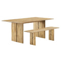 Table et banc de salle à manger en bois