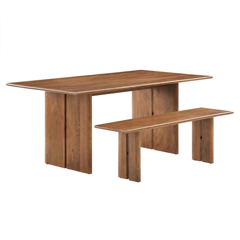 Table et banc de salle à manger en bois