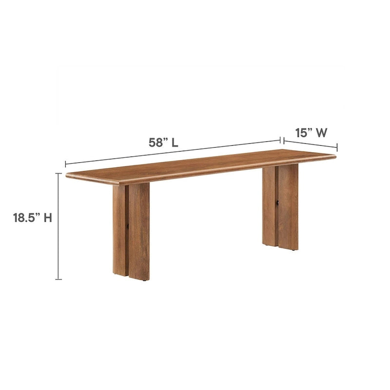 Table et banc de salle à manger en bois