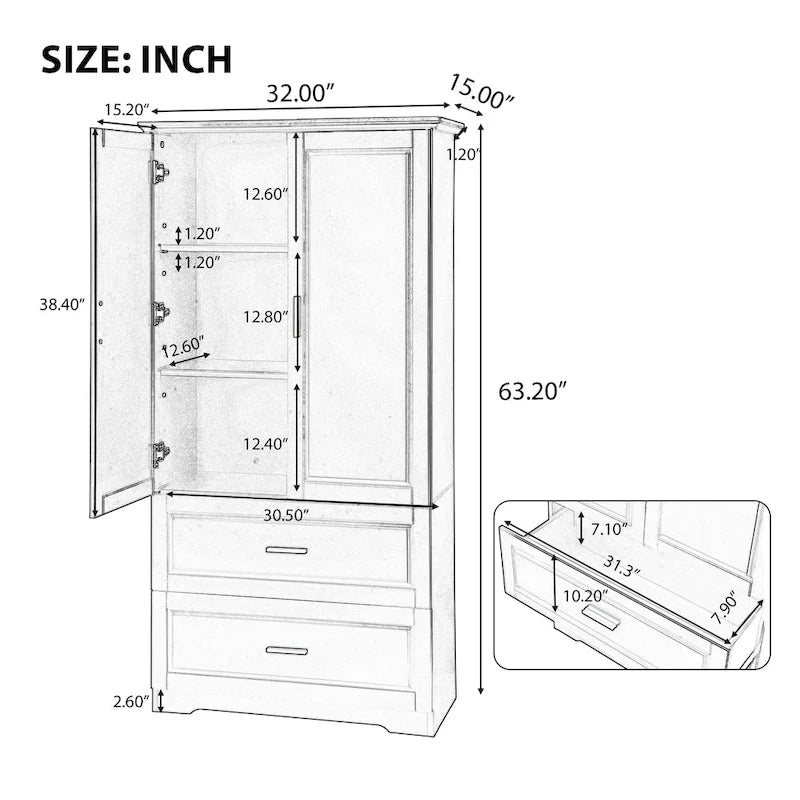 Meuble de rangement haut pour salle de bain