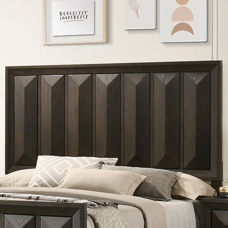 Lit en bois multi-panneaux vertical